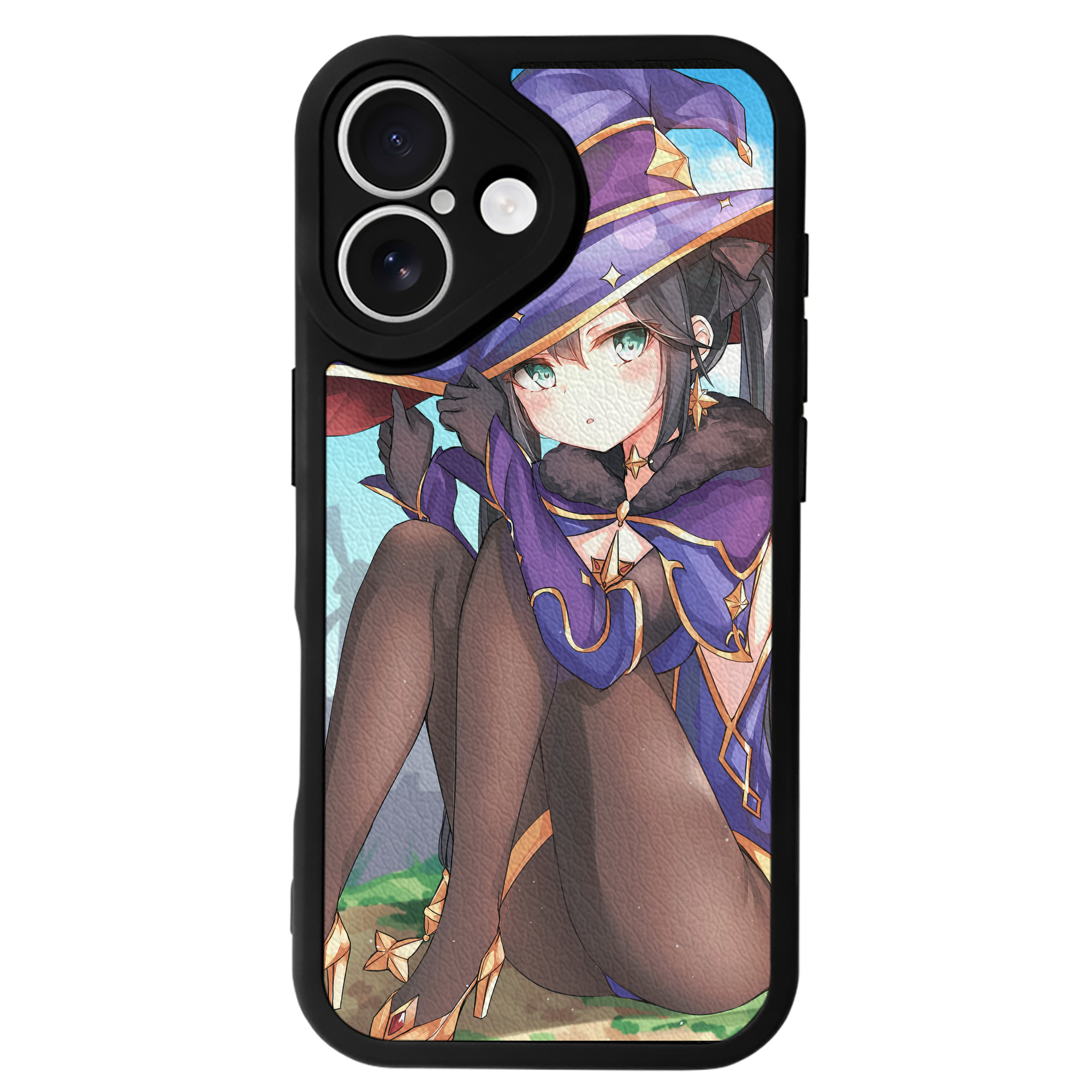 げんし神 genshin 【iPhone 16シリーズ対応】シリコンスマホケース（レザー調） 材質：シリコン